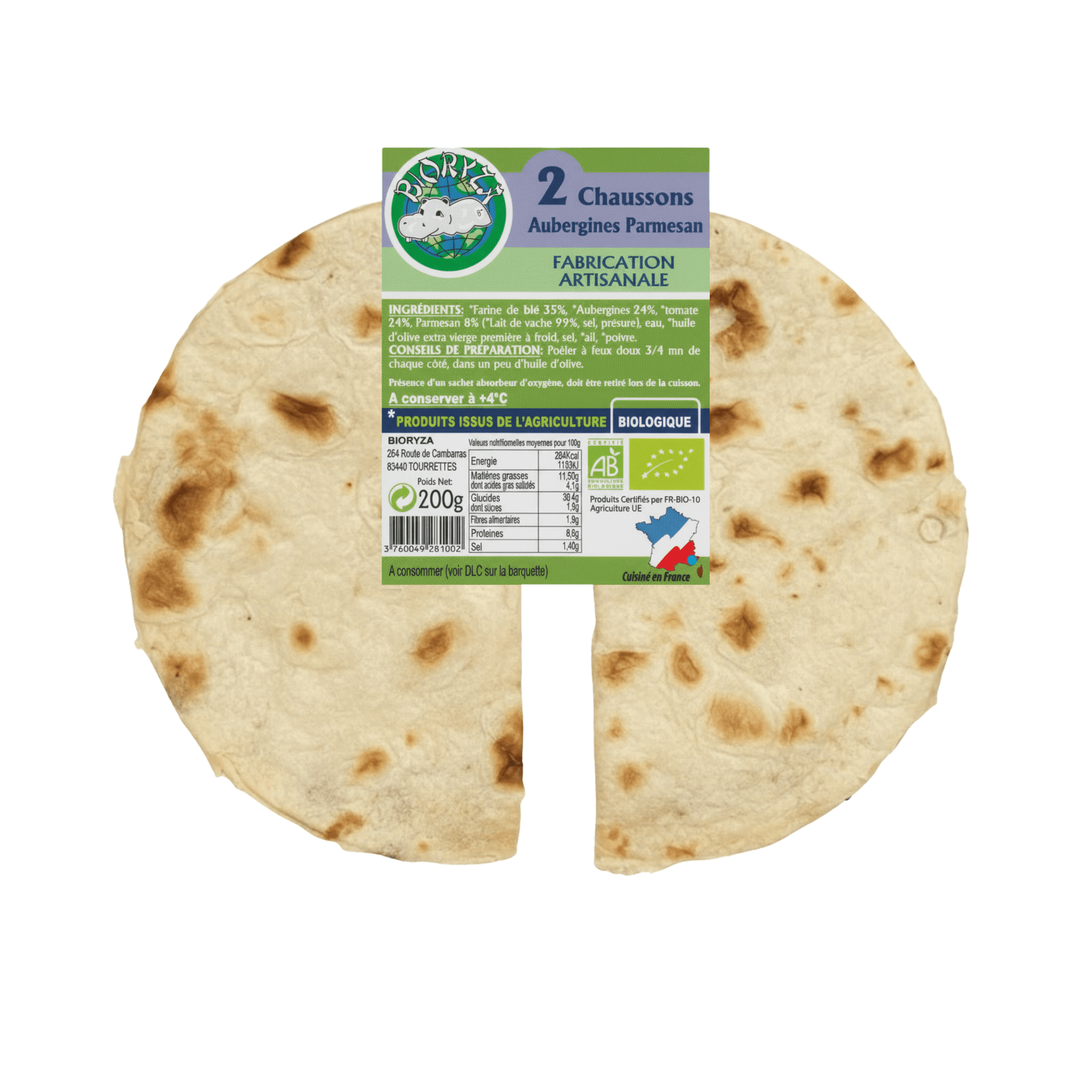 Chaussons Aubergine Parmesan