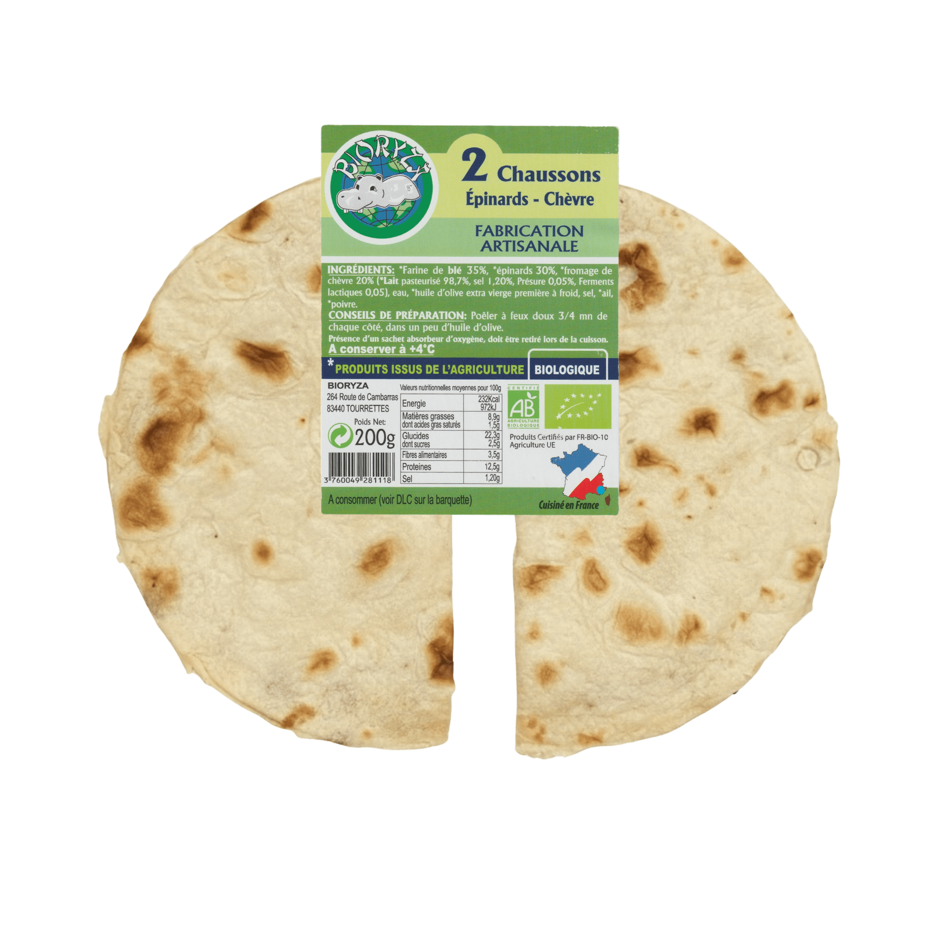 Chaussons Épinard Chèvre